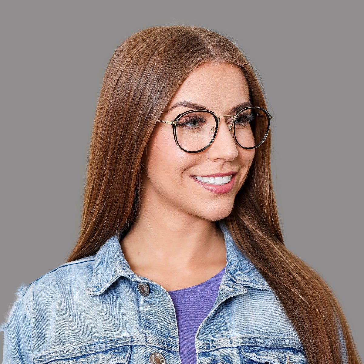 Round eye discount glasses for women