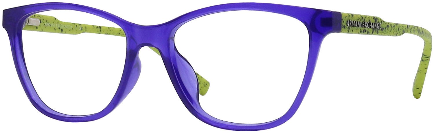 Armani exchange 2025 purple glasses